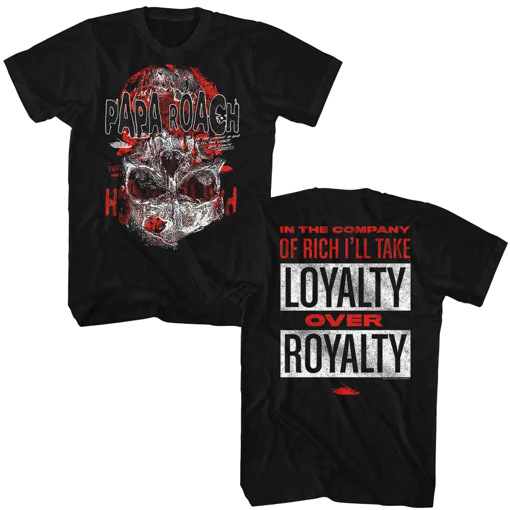 Papa Roach Loyalty Over Royalty T-shirt Unisex Rockinstone Size:xxl