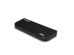 Estación de acoplamiento USB 3.0 Bestvite con doble pantalla universal HDMI/DVI/VGA, 6 puertos USB externos, Gigabit Ethernet, HD 1080p, color negro