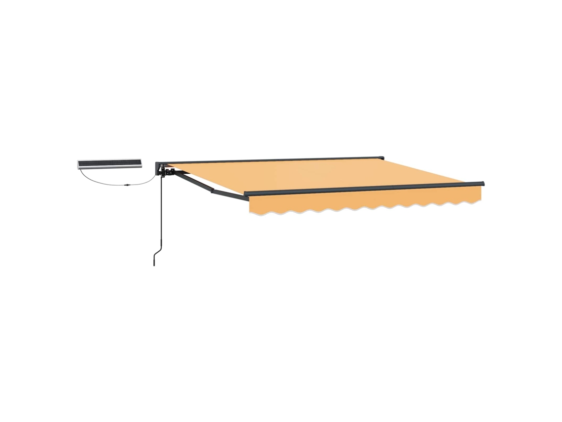 Toldo eléctrico retráctil Vidaxl color arena, 4 x 2 m