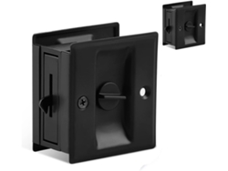 Paquete De 2 Cerraduras Negras Para Puertas Corredizas De Privacidad. Reemplaza Las Cerraduras De Puerta Para Puertas De 1-3/8 Pulgadas De Grosor. ZMDECQNA