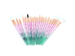Conjunto De 20 Pincéis De Maquiagem Profissional Para Sombra De Olhos Blush E Pó