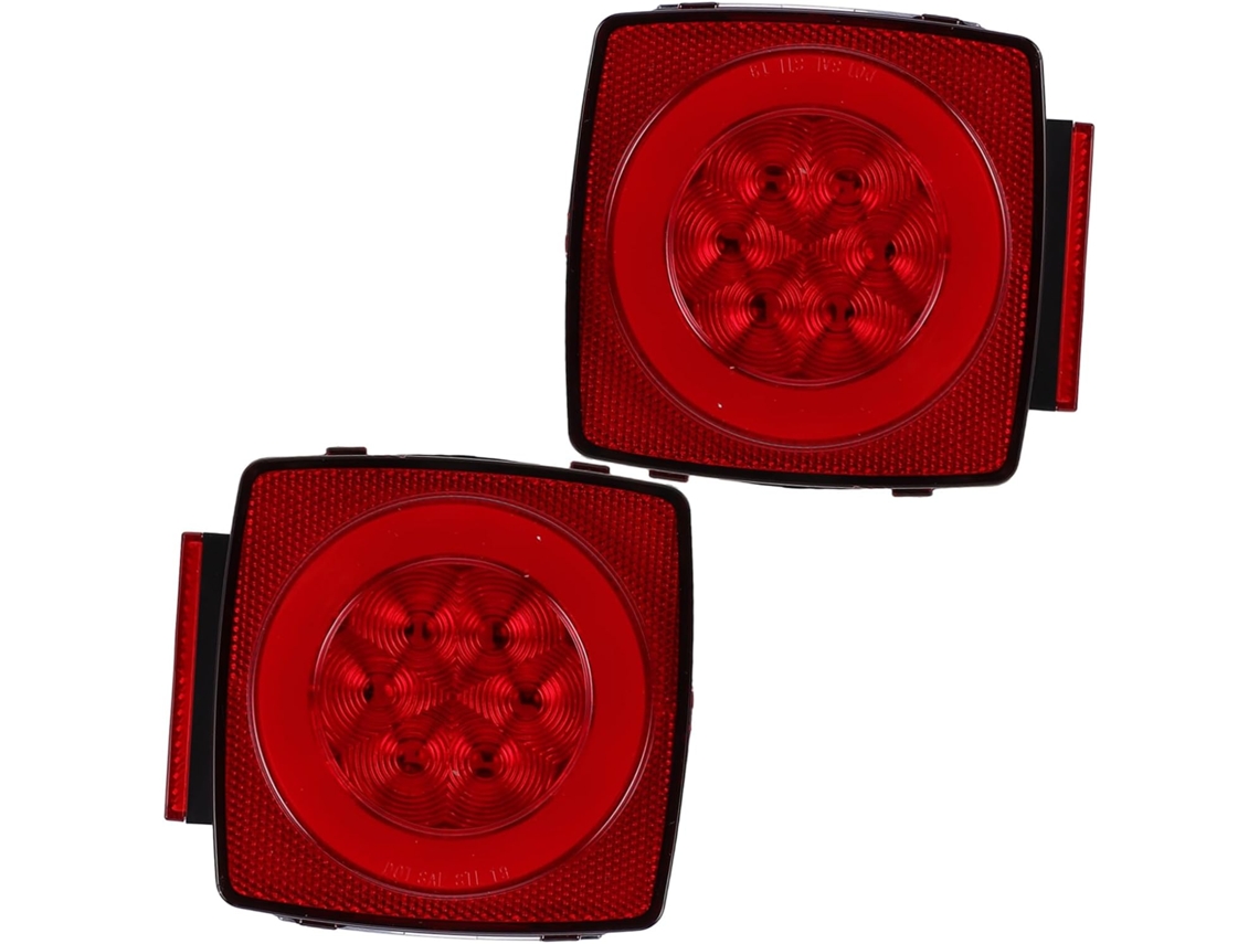 Conjunto De 2 Luzes Traseiras De Led Para Caminhões E Reboques Com Função De Sinalização Horizontal.
