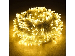 Guirnalda de luces con forma de estrella para decoración exterior, 100 metros, 800 LED, luz cálida, alimentada por toma de 220V CHRUI