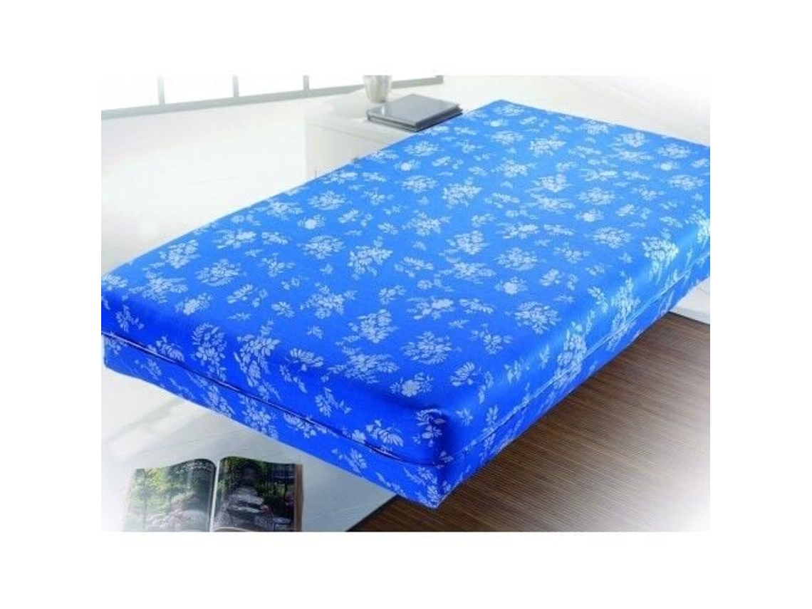 Protector de colchón 105x190 azul transpirable con cremallera DECOCASA