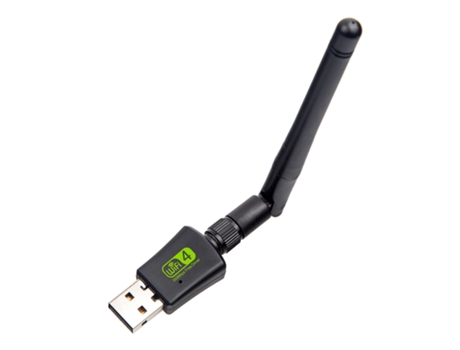 Tarjeta de red inalámbrica Antena externa de doble frecuencia sin controlador Adaptador WiFi USB 2.0 de 300 Mbps Dongle receptor LAN para Windows X...