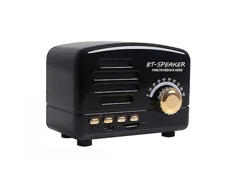 Altavoz Bluetooth SUN GOD Retro Portable Stereo Speaker Mini Vintage Am Fm Radio
