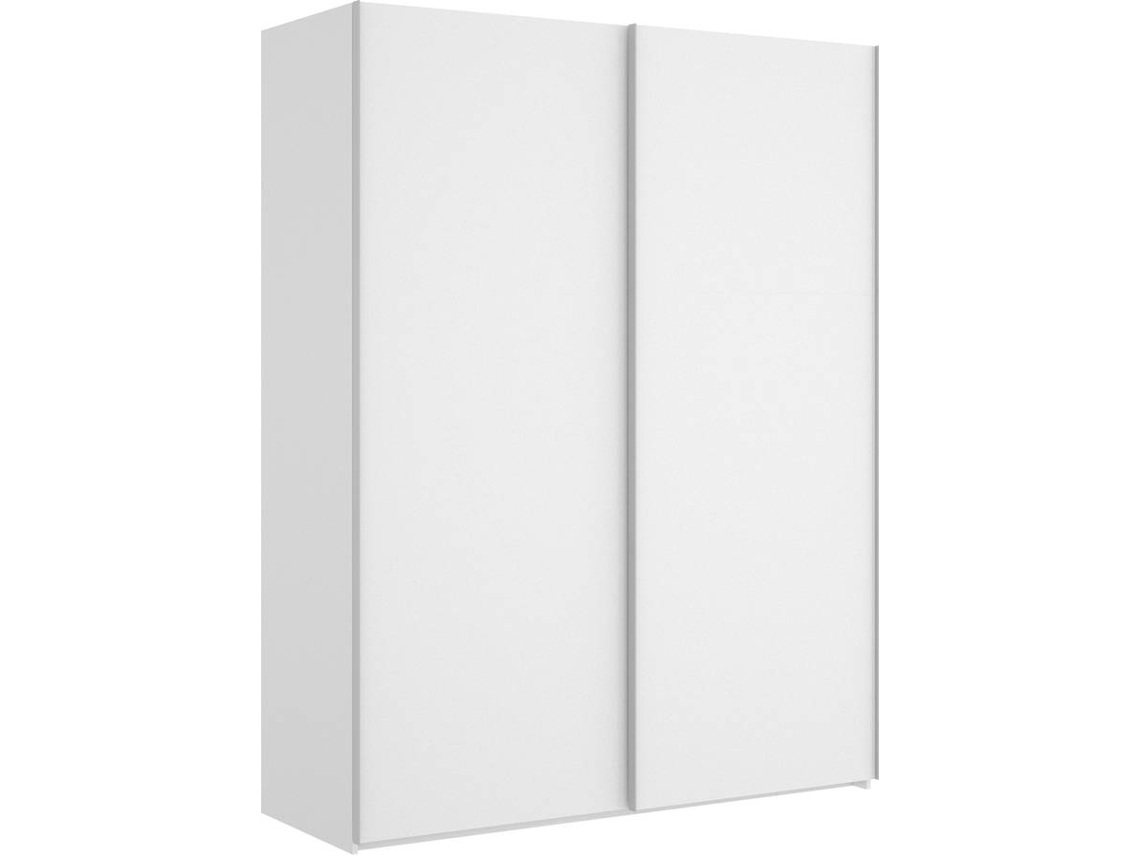 Armario 2 Puertas Corredera 150 DKIT Slide (Blanco Brillo - 204x150x65 cm)