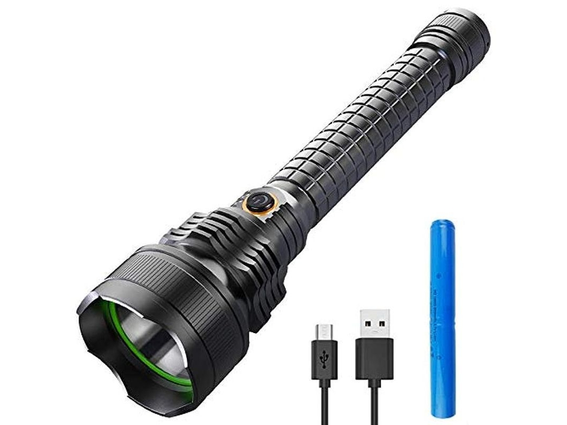 2026-linterna Led Recargable Usb Super Brillante Potente Con Zoom 5 Modos Impermeable Ip65