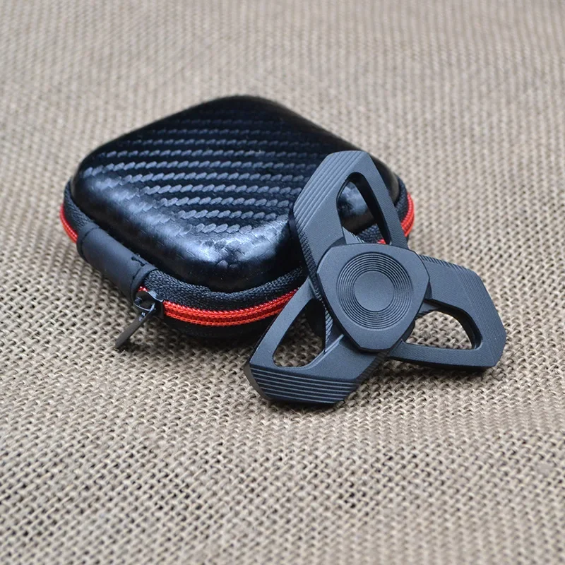 (negro) Fidget Spinner De Metal, Juguete Antiestrés, Fidget Spinner, Juego Para Aliviar El Estrés.
