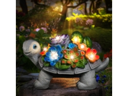 Decoración De Jardín Con Estatua De Tortuga Y Luces Led Solares: Un Regalo De Cumpleaños Único Para Mujeres, Madres Y Abuelas.