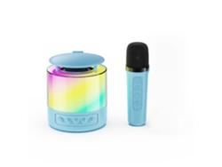 Máquina de karaoke, altavoz Bluetooth con 1 micrófono, regalo del Día del Niño Cuich (azul)
