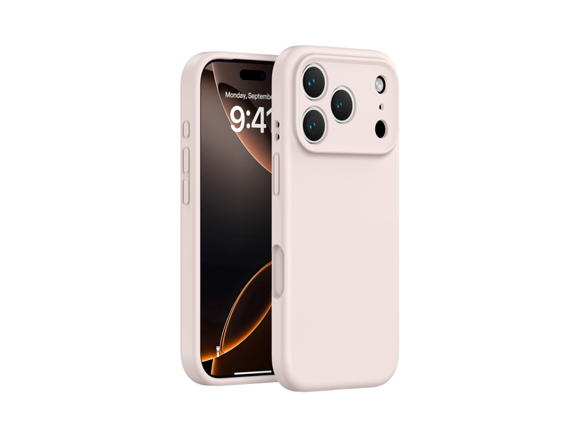 (rosa, Iphone 17 Pro) Funda De Silicona Líquida Para Iphone, Cobertura Total Sin Huecos, Protección De Botones De Una Sola Pieza.