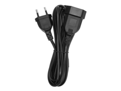 Cabo De Alimentação Extensão Profissional Euro Plug Macho Para Fêmea 3m/9.8ft 2.5a Pvc Cobre Puro