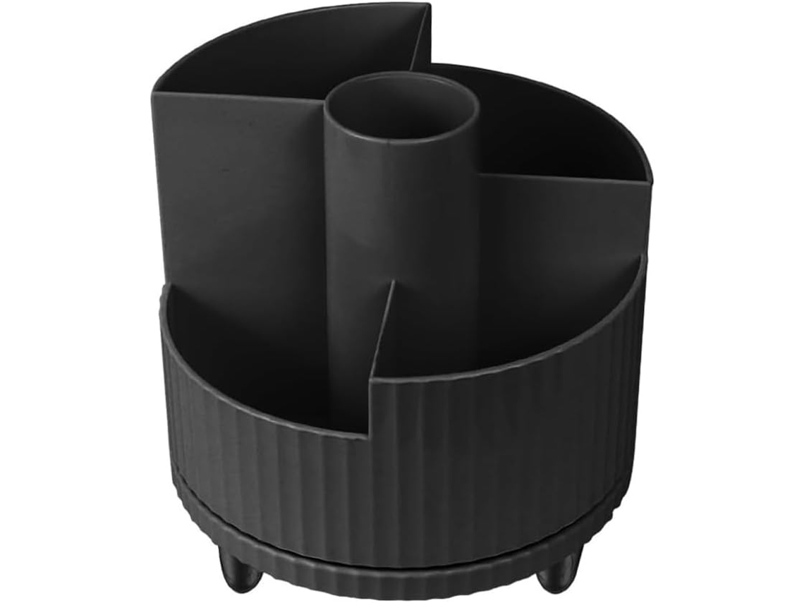 1 Soporte Para Brochas De Maquillaje, Giratorio 360°, De Plástico, Para Brochas De Maquillaje.
