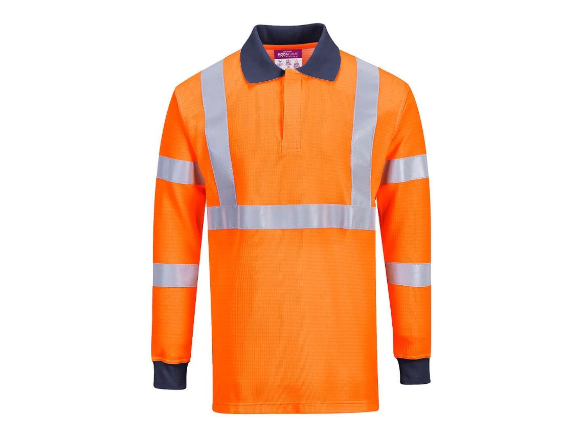 Polo Fr Modaflame Hvo - Protección Y Comodidad Naranja / Xxxl