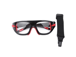Gafas deportivas antiexplosión para baloncesto, fútbol, protección ocular, color negro y rojo 036