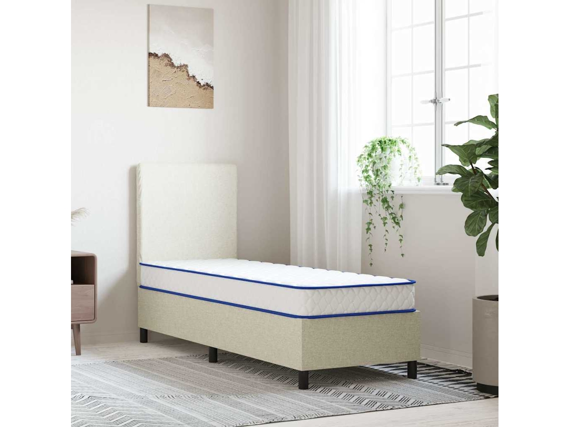 Colchón De Espuma Viscoelástica Blanca 70x200x17 Cm Suave
