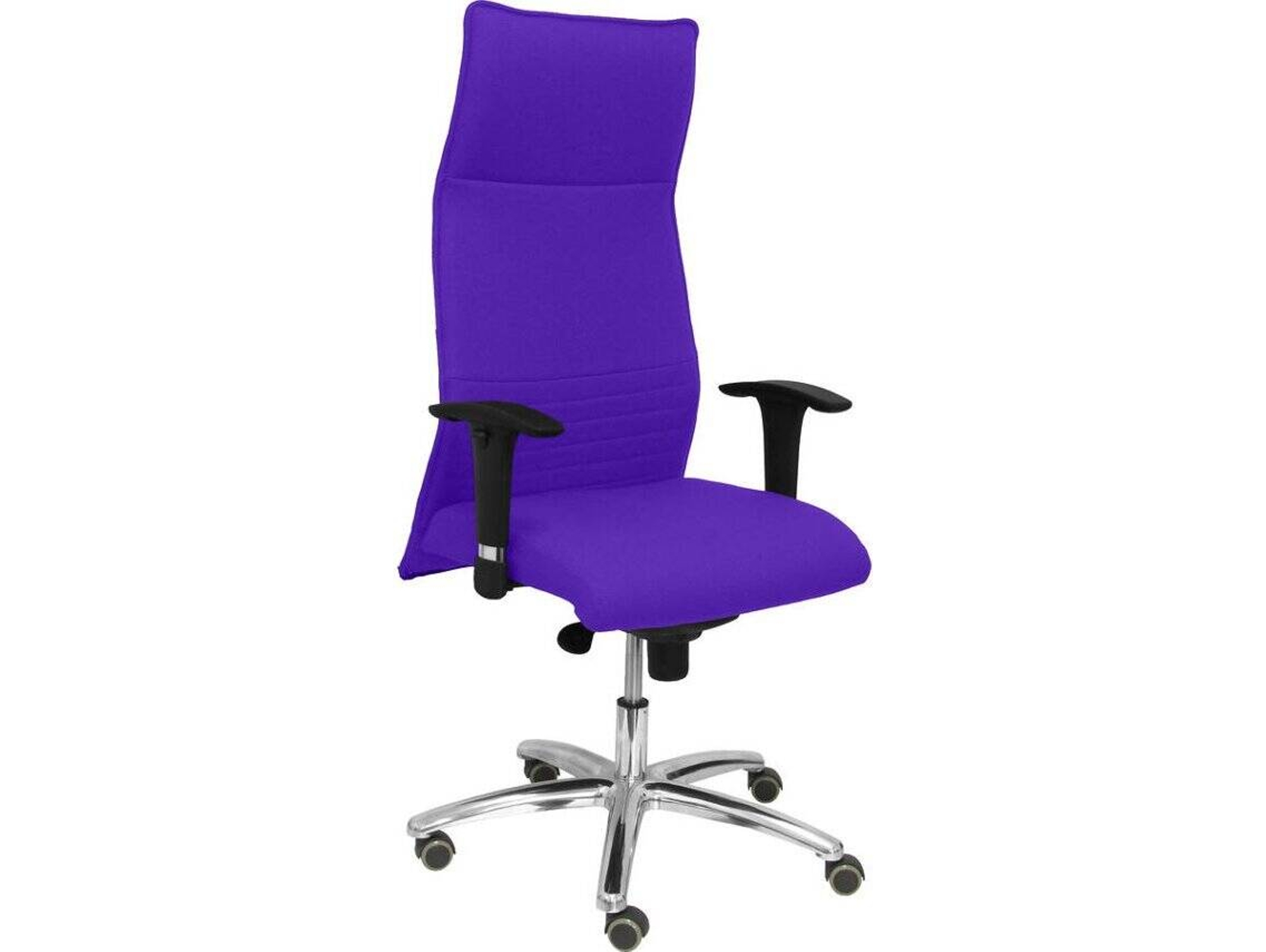 Silla de Escritorio Ejecutiva PYC Albacete XL Lila con ruedas de parqué (Brazos ajustables - Tejido)