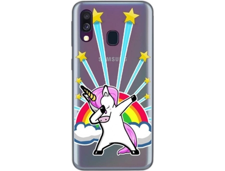 Carcasa Samsung Galaxy A40 TUMUNDOSMARTPHONE Unicornio Multicolor