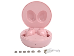 Fone De Ouvido Bluetooth Sem Fio Mini Tws Estéreo Com Redução De Ruído Controle Táctil Rosa