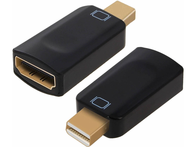 Adaptador AVIZAR Mini DisplayPort Macho HDMI Hembra Full HD (Negro)