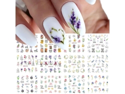 Pegatinas De Uñas Con Temática Oceánica, Decoraciones De Uñas De Verano.
