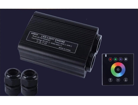 Motor de luz de doble cabezal de 32 W con controlador táctil 2,4 g SLOWMOOSE