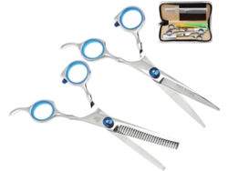 Tijeras de peluquería profesionales SFUSHOS de acero inoxidable.