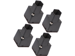 Elevadores De Cama Ajustables De 4 Piezas Para Mesa, Escritorio Y Silla Con Abrazadera