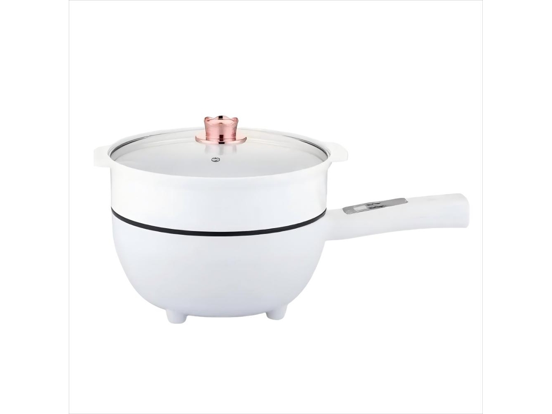 Sartén eléctrica de 4 litros para uso doméstico, con doble capa antiadherente, apta para cocinar al vapor, hervir y saltear. PAPRIKA