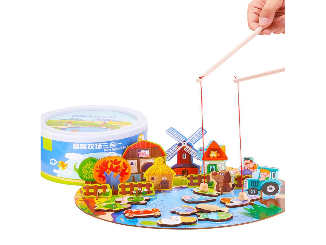 Lindo Juguete Educativo De Madera Con Dibujos Animados Para Niños Pequeños (n.° 2)