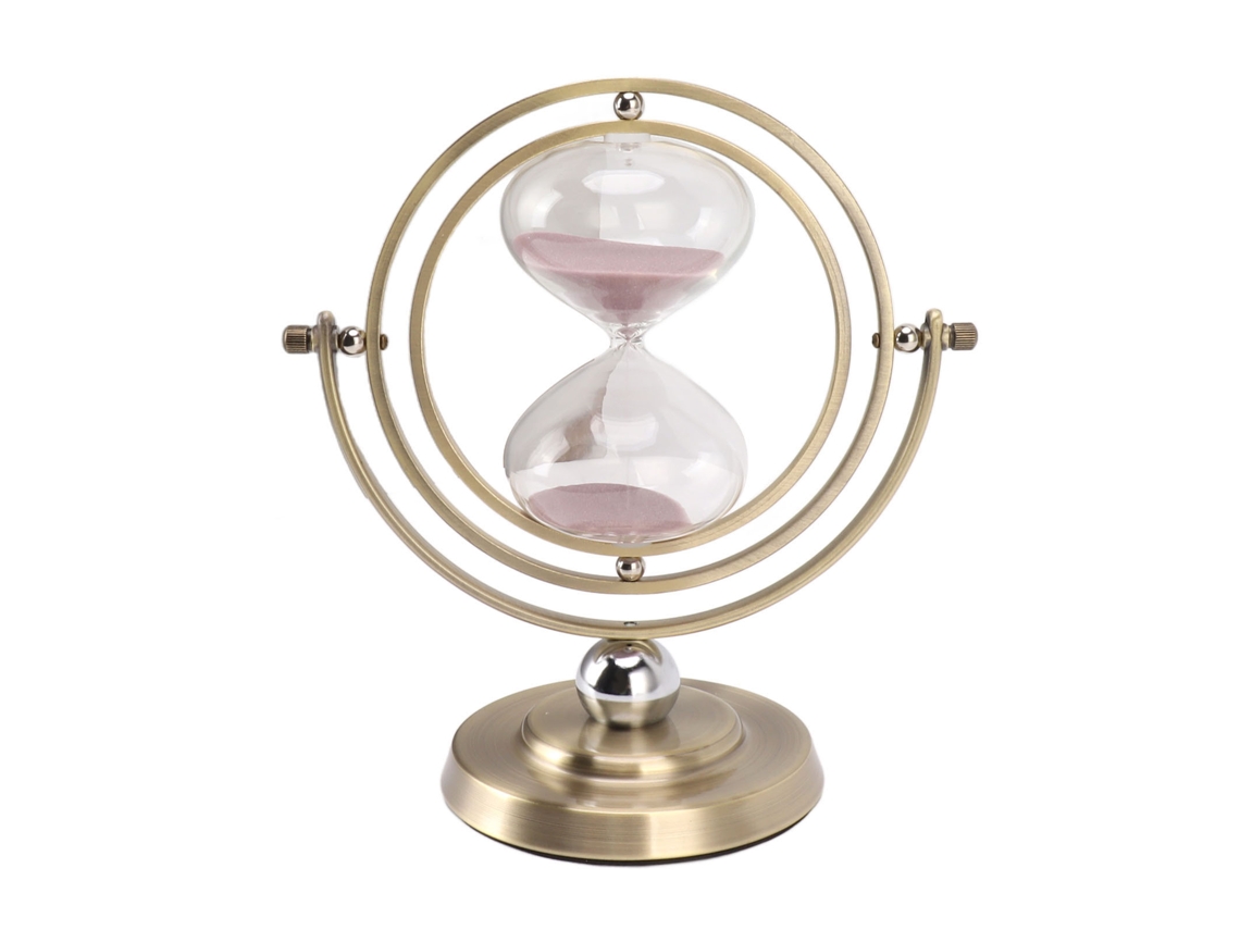 Reloj De Arena Global 15 Min Decoración De Escritorio Oficina Estantería Nórdica Moderna Arte Hecho A Mano