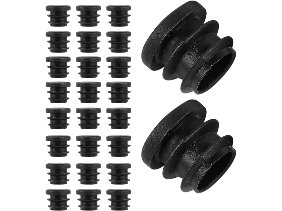 Patas Protectores 20 Tapones Silla Mm Negros Plástico Tubos