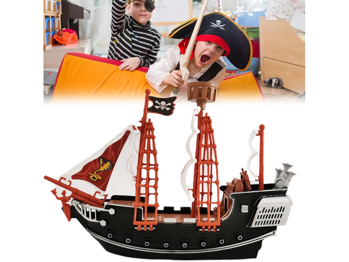 Barco Pirata De Juguete Para Niños, Modelo Decorativo, Seguro, Para Mayores De 8 Años.