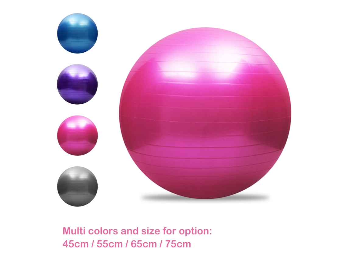 2026rebe-pelota De Yoga Anti-explosión Gruesa Con Bomba De Aire 45-75cm Para Pilates Equilibrio Fitness