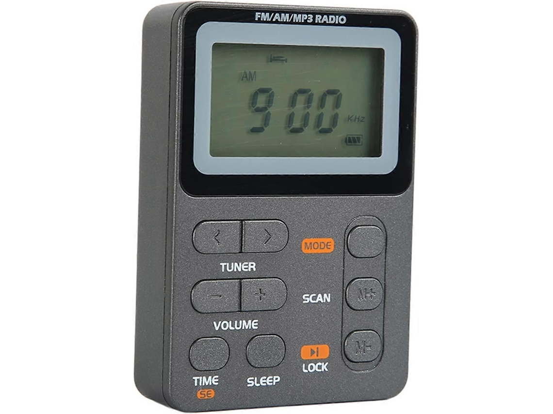 Radios portátiles AM/FM, transistores compactos, tamaño de bolsillo, batería recargable, radio con conector de 3,5 mm, auriculares estéreo P GOKOCO