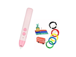 Bolígrafo de impresión 3D portátil P11, incluye 3 filamentos PCL Arzopa MX 3 de 1,75 mm (rosa)