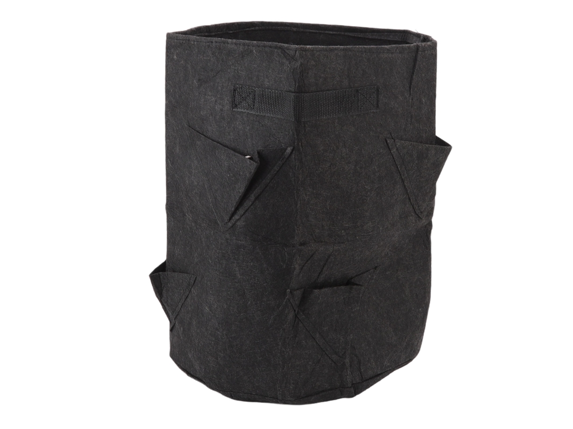 Bolsa de cultivo para fresas con 8 agujeros, transpirable y reutilizable, para jardinería.