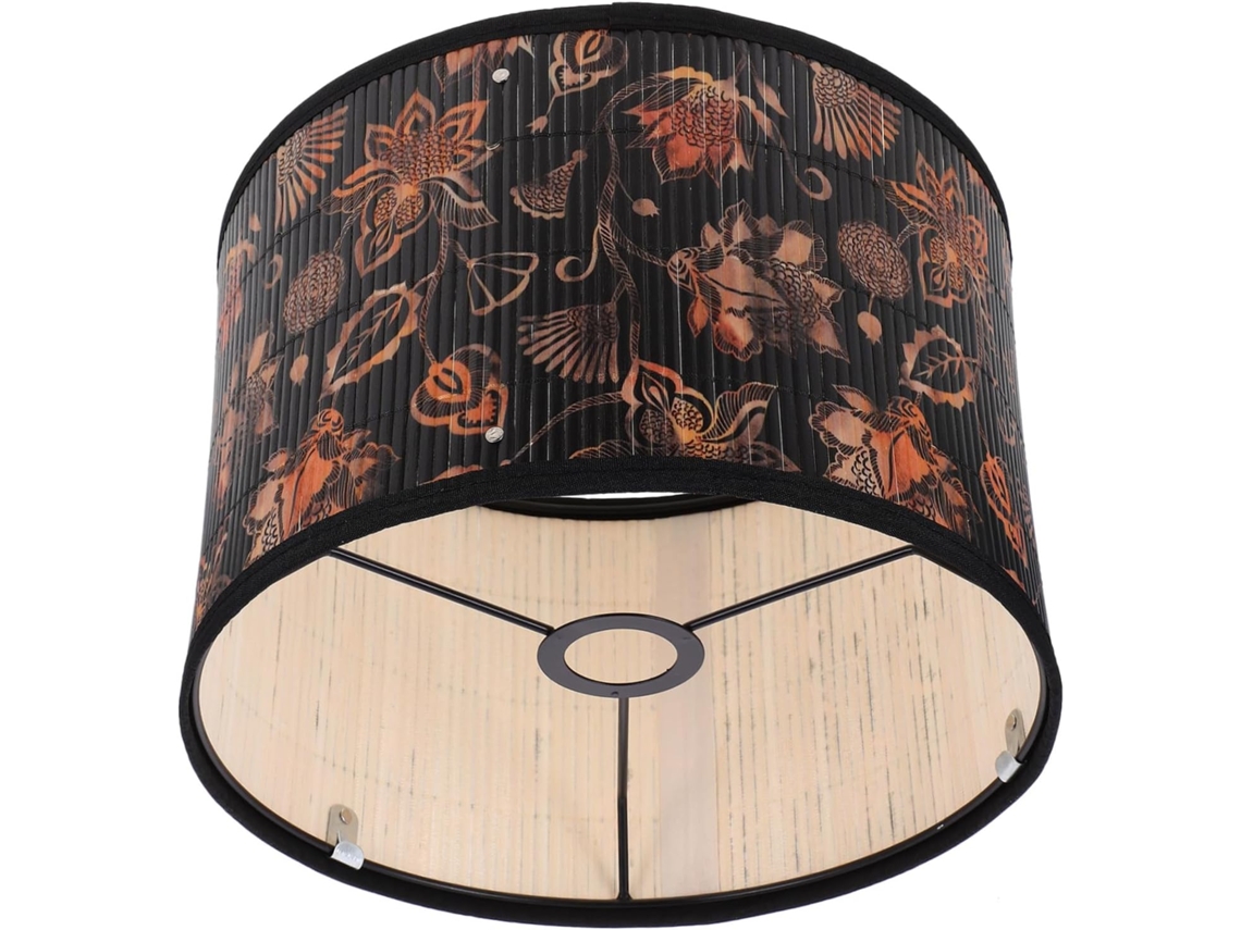 Difusor de luz colgante decorativo de bambú, suave, con estampado exclusivo para sala de estar y dormitorio. SFUSHOS
