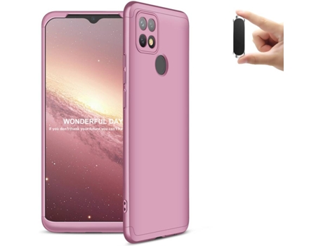 Carcasa y Soporte Oppo A15 Slim armor 360º Rosa