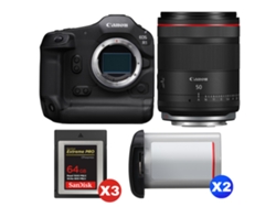Canon Eos R1 + Rf 50mm F/1.4 L Vcm + 3 Sandisk 64gb Extreme Pro Cfexpress Type B + 2 Canon Lp-e19 + Ebook “20 Consejos Para Fotos Que Impactan”