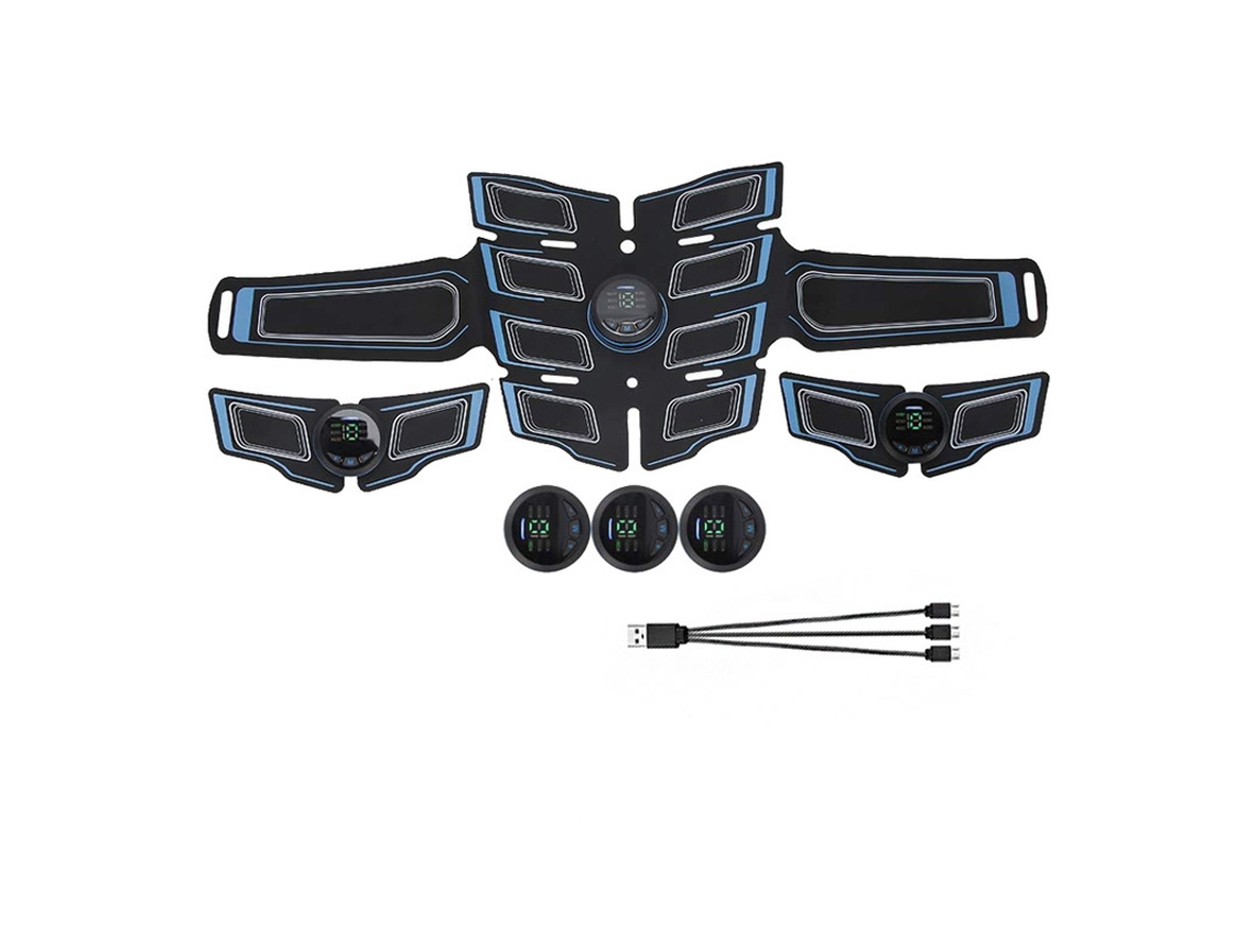 Estimulador Muscular Ems, Entrenador De Músculos Abdominales, Masajeador Reafirmante De Músculos Abdominales, Cinturón De Cintura