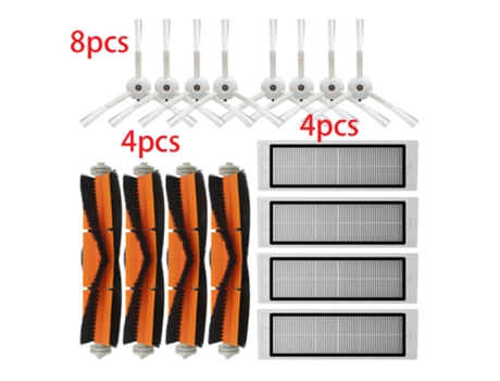Cepillos laterales/cepillos principales/filtros Hepa para Xiaomi Vacuum 2 para Roborock S50 S55 S6 piezas de repuesto de aspiradora Accesorios