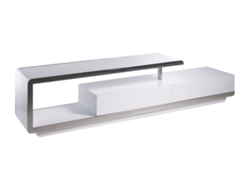 Mueble de TV ANGEL CERDÁ. 3042 (Blanco - MDF, Madera, Acero Inoxidable - 200 x 40 x 45 cm)