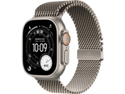  APPLE Watch Ultra 3 GPS + Cellular 49 mm Titanio Natural con Loop Milanesa Titanio Natural (Tamaño S)