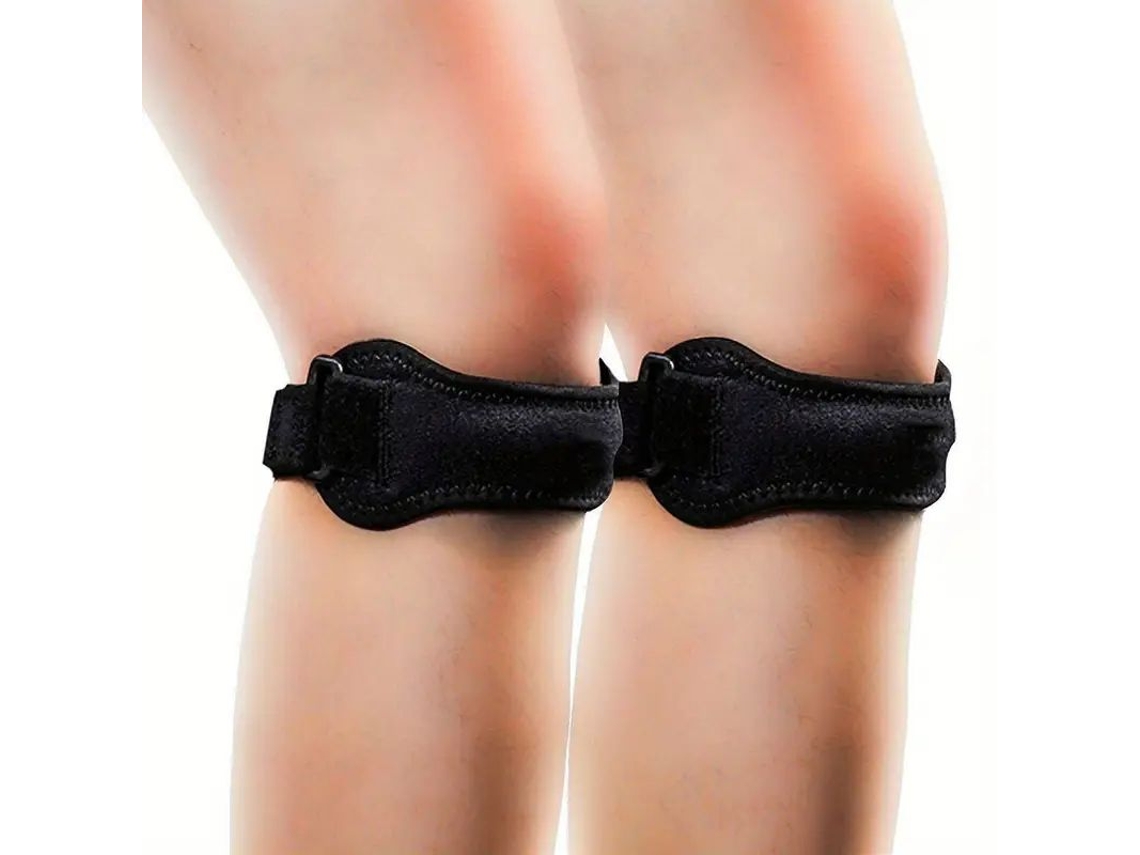 (negro) Rodilleras Transpirables Ajustables Para Tendinitis Rotuliana (paquete De 2), Aptas Para Deportes Y Fitness.