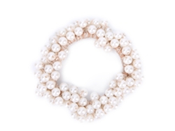 Lazo De Pelo Con Perlas Falsas Para Mujer Elegante Pulseras Elásticas Para Cabello Accesorios De Pelo Para Niñas