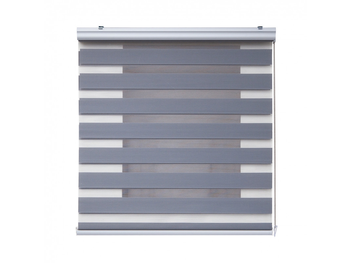 Estor Noche y Día Plus com Acabados de Aluminio STORESDECO (250 x 100 cm - Gris )