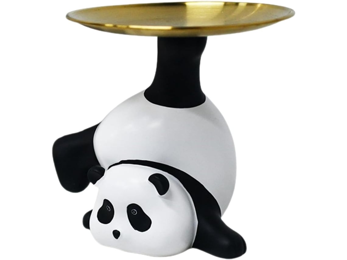 Bandeja, Bandeja Decorativa De Resina Para Llaves Con Forma De Panda.