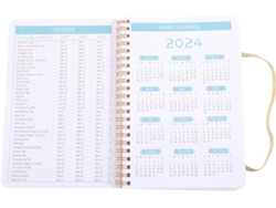 Carpeta Cuaderno Agenda Escolar Planificador Anual Organizador Accesorio Oficina